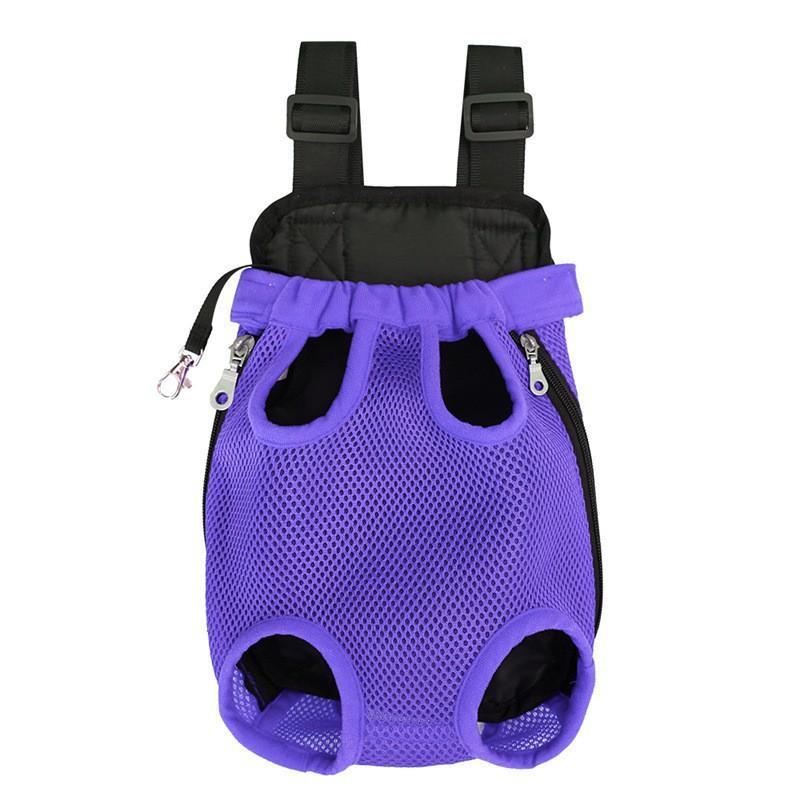 Pet Carrier Bag Double Shoulder Breathable Portable Travel Pet Dog Carrying Backpack Mesh Carrier Front Bag For Small Dog Cats