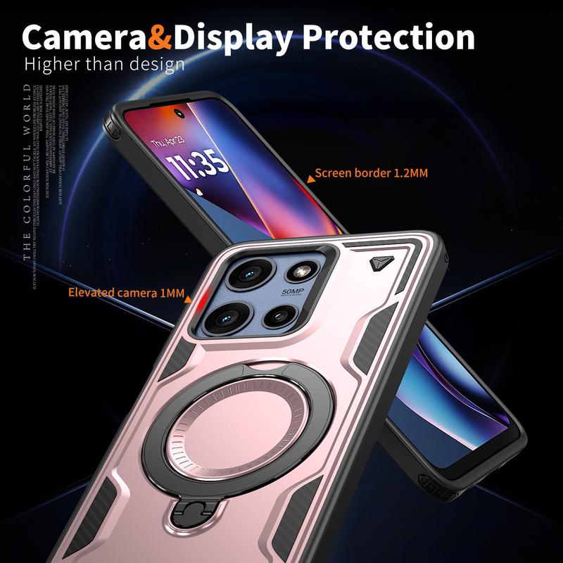 Tough Cover For Motorola G Play G Power G Stylus 2024 2025 2026 Phone Case 360° Rotating Magnetic Stand Holder Shockproof Fundas