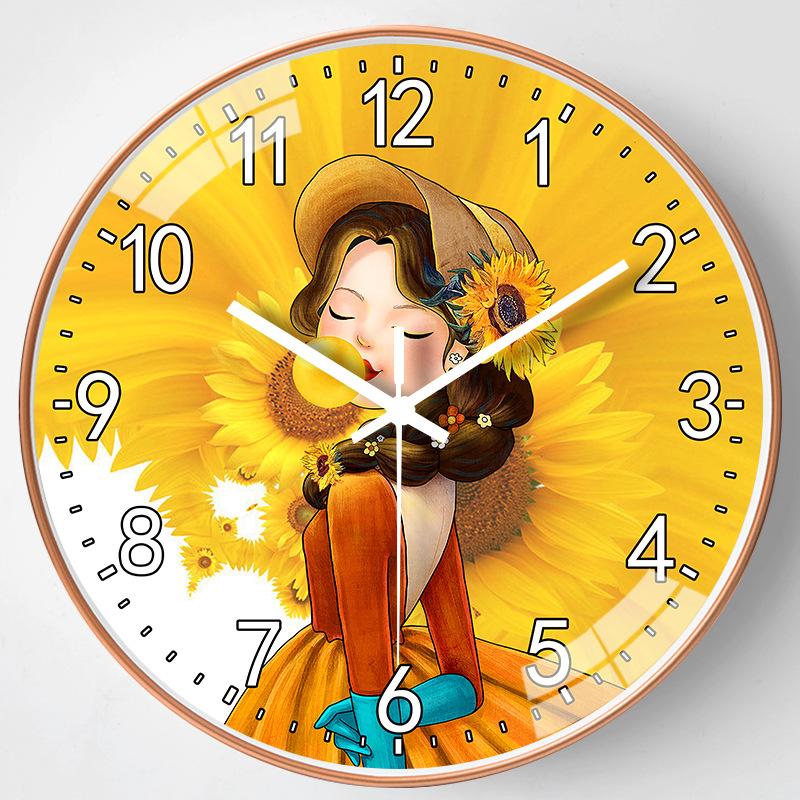 14-дюймовые 35 см настенные часы для гостиной, простые, в скандинавском стиле, модные, домашние часы, современные, креативные, кварцевые часы с индивидуальностью