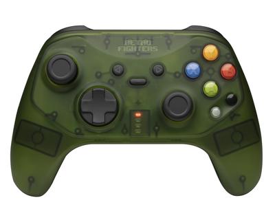 Беспроводной контроллер Retro Fighters Hunter для Xbox и Switch, прозрачный зеленый, с низкой задержкой, аналоговые стики с датчиками Холла, зарядка USB-C