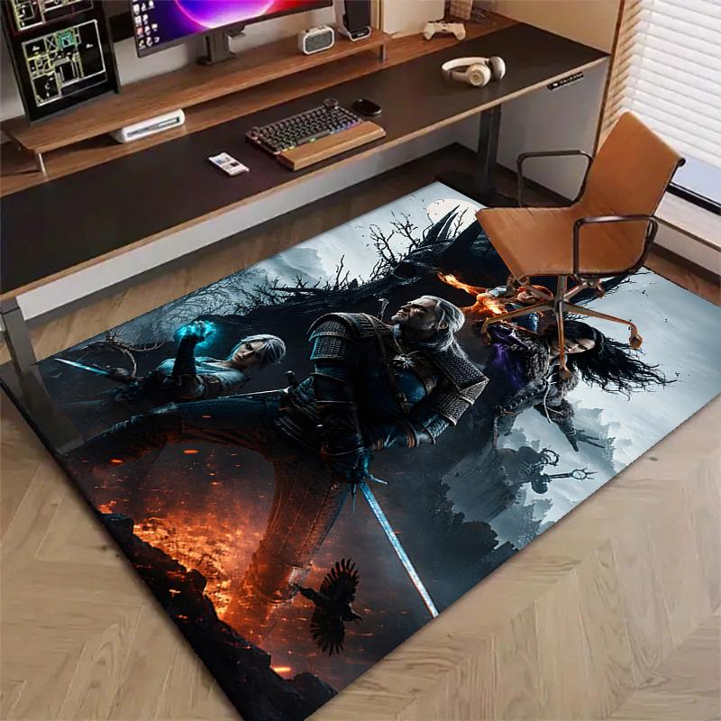 The Witcher Printed Area Rug Carpet for Bedroom Living Room Home Decor Rugs Mat Non Slip Mat Rug for Bedside