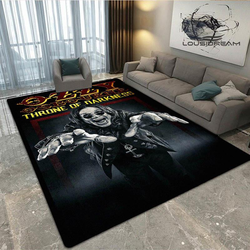 Ozzy osbourne printed carpet Living room bedroom non-slip carpets Yoga mat door mat Outdoor carpet kawaii rug birthday gift