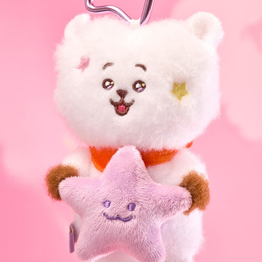 BT21 Путешествие Фиолетовая Звезда RJ Плюшевый Брелок