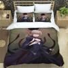 Fatestay Night HD Print Three Piece Bedding Set Fashion Article Boys Or Adults For Beds Quilt Covers Pillowcases Gift