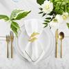 Stylish Gold Wheat Metal Leaf Napkin Rings Enhance Your Harvest Table Decor