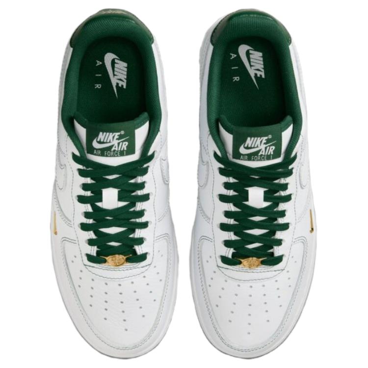 Nike Air Force 1 07 Low Мини-Драгоценный Камень Пак - Gorge Green Женские Кроссовки Белый Металлик-Золотой IB6543-102