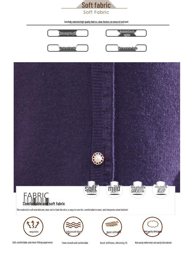 2025 Stylish Winter Fleece Top for Middle-Aged & Elderly Women - Half-High Collar Cozy Sweater with Plus Velvet Base Layer