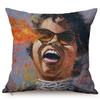 African Black Woman Portrait Oil Painting Sofa Decoration Pillow Case Africa Girl Lady Style Cotton Linen Cushion Cover