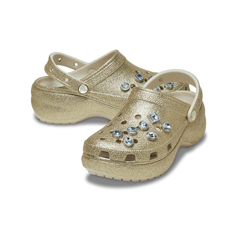 CROCS Classic Shimmering Diamond Cloud Clogs
