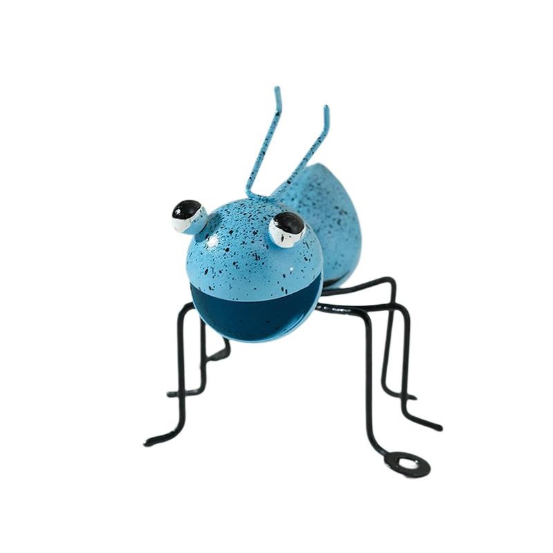 Садовая подвесная стена, симпатичная фигурка муравья, божья коровка, пчела, украшение, ретро, железная 3D-скульптура насекомых, искусство, украшение для дома, орнамент