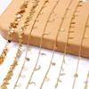 50cm Copper Wire Wrapped Rosary Chain Star Moon Pendant Chains for Jewelry Making DIY Necklace Bracelet Anklet Accessories