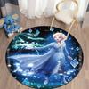 Elsa Print Round Rugs in 5 Sizes, Suitable for Decorating Living Rooms, Bedrooms, Tables, Chairs, Sofas, Etc.