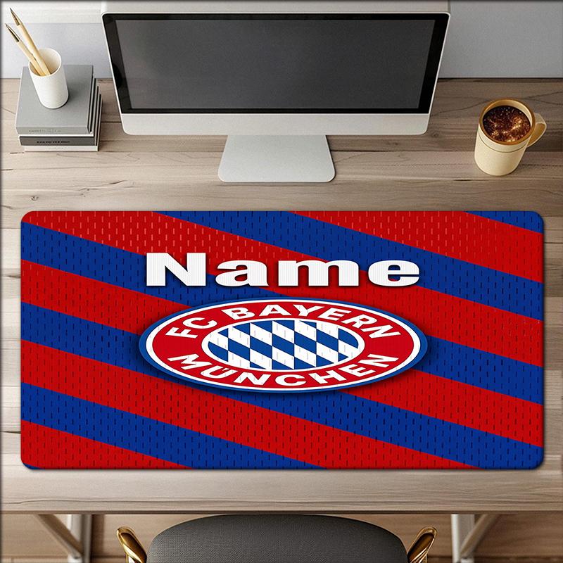 Custom Name Bayern Munich Theme Mouse Pad Non Slip Rubber Base Multifunctional Office Home Decor Perfect For Workspace Personalization