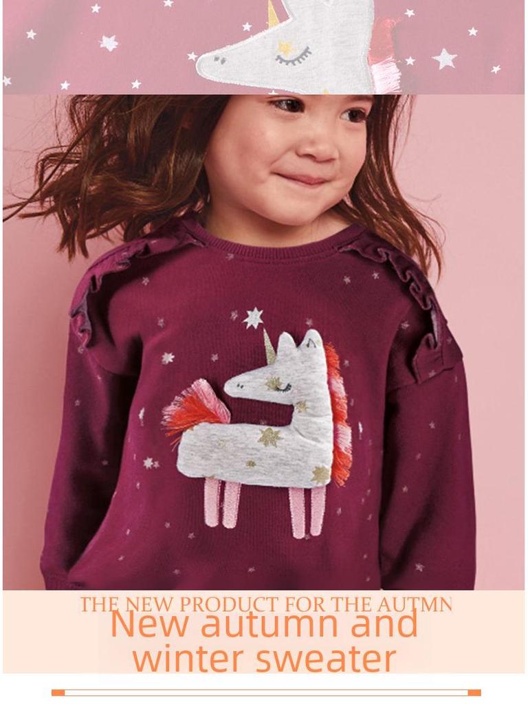 Свитшот для девочек осень/зима 2024 года — новое весеннее поступление для детей