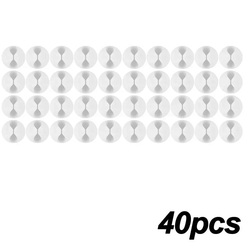 6/50PcsMini Cord Holder USB Charging Cable Clips Reusable Desk Tidy Organiser Wire Cord Holder Protectors In Home Office Car