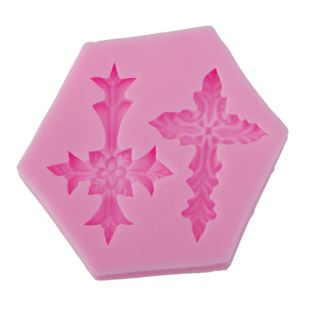 Форма для печенья из шоколада и сахарной помадки в форме креста