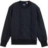 Толстовка Levis однотонная стеганая с круглым вырезом мужская толстовка черная A0293-0000