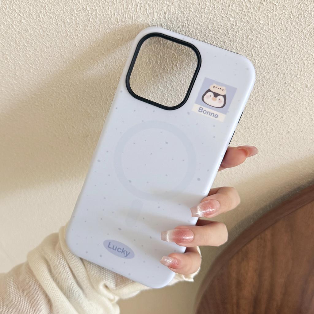 Small Animal Magnetic Holder Mobile Phone Case for Apple for IPhone16For13 Film 15promax Hard 14 Korean 17