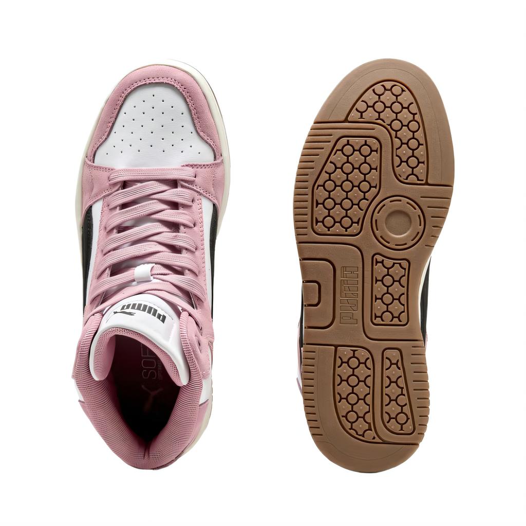 New PUMA Rebound Femme Slip Resistant Mid top Skateboard Shoes Women's Pink 402595-02