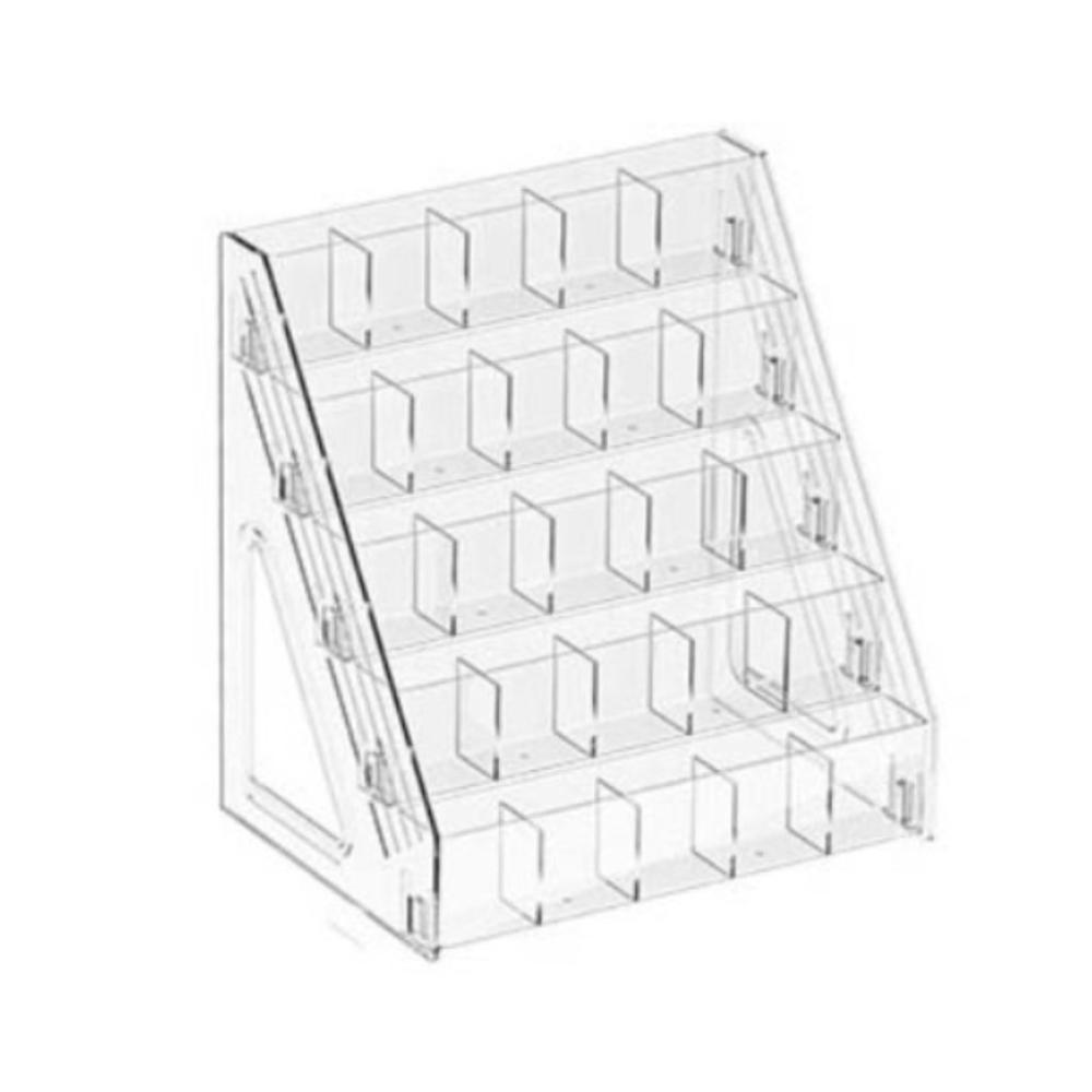 3/4/5 Layers Nail Polish Display Organizer Acrylic Marker Pen Storage Box Office/School
