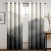 3D Printed Thin Shading Polyester Natural Scener Forest Green Gray Bedroom Curtains 2 Panel Sets for Living Room Home Decor Hook