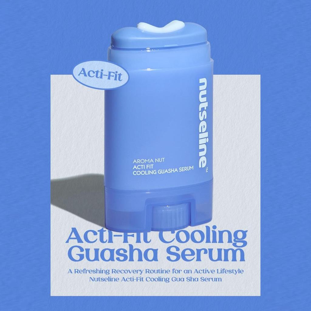 Nutseline Сыворотка-гель для массажа Aroma Nut Active Fit Cooling Guasha, укрепляющая, 60 мл