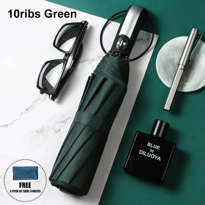 16 К Двойные Кости Большой Зонт Мужской Женский Ветрозащитный Компактный Зонт Автоматический Складной Бизнес Роскошный Зонт От Солнца Дождя Путешествия