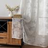 1 шт. Вышитая прозрачная штора для окна, Трехмерная вышивка, Европейская тюлевая штора с кулиской для карниза для спальни, гостиной, домашнего декора
