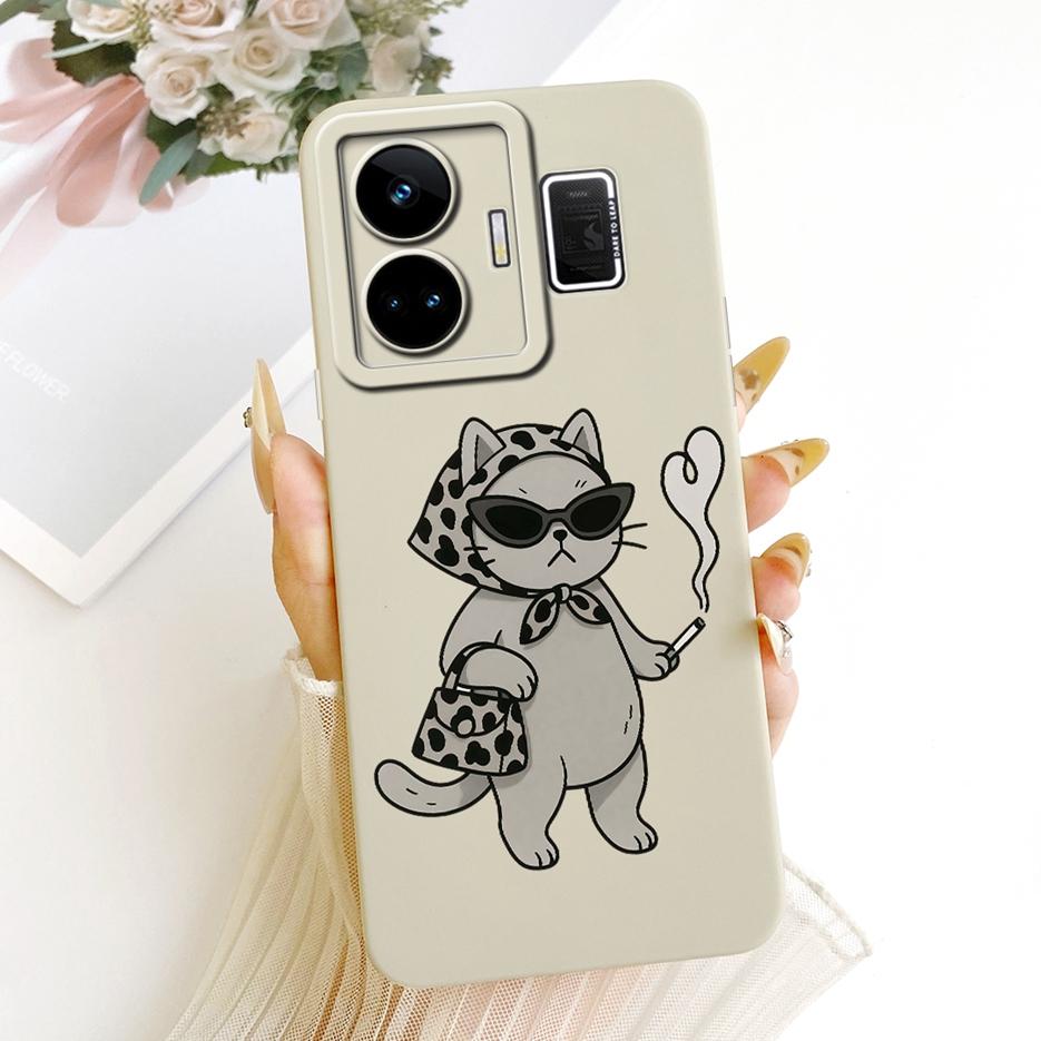 For Realme GT Neo 5 Case RealmeGT3 RMX3709 Cool Owl Dragon Painted Cover Soft Silicone Case For Realme GT 3 GT3 GTNeo5 240W Bags