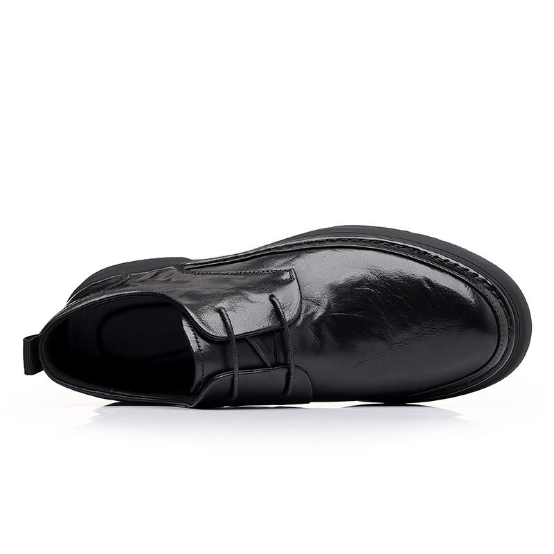 Деловая повседневная кожаная мужская обувь из натуральной кожи Оксфордские туфли для мужчин Туфли на плоской подошве