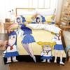 Аниме Pop Team Epic Пипи Постельный набор Пододеяльник Комплект для кровати Покрывало Наволочка Одеяло Кинг Сайз Квин Сайз Мальчики Взрослые Постельный набор