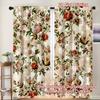 2 шт. однотонные шторы с цветочным принтом, подходят для украшения спальни, гостиной, кухни, домашнего декора, декора окон