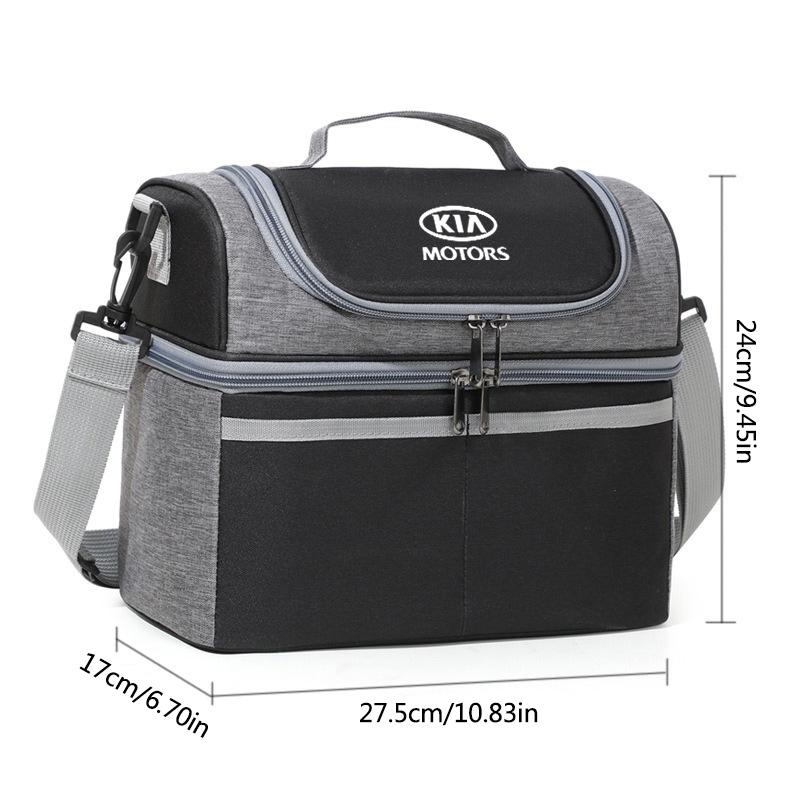 AAOD1 1pcs Reusable Insulated Thermal Bag Women Men Multifunctional Cooler and Warm Keeping Lunch Box For KIA Sportage Ceed Sorento K5