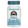 Wellness, Vitamin D-3, 50 Mcg (2,000 IU), 200 Softgels