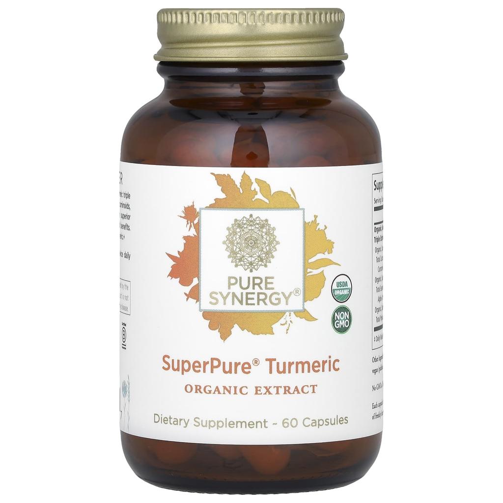 Pure Synergy SuperPure Turmeric Extract, 60 Capsules
