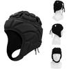 Rugby Cap Head EVA Protective Goalkeeper Helmet Guard, (L)