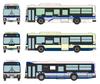 TOMYTEC The Bus Collection Bus Collection Tobu Bus 20th Anniversary Reprint Paint Set of 3 Diorama Supplies