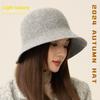 Designer Japanese Light Board Wool Fisherman Hat, Women's Foreign Style Counter Quality Shows the Face of Small Felt Basin Hat Tide