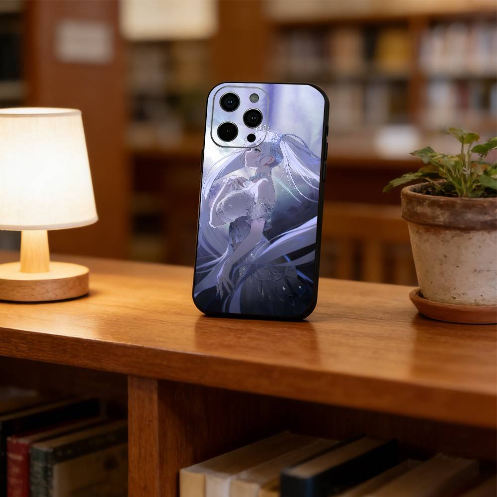 Чехол для телефона с аниме-богиней для iPhone 17, 16, 15, 14, 13, 12, 11 Plus, Pro Max, Другие Мягкий черный чехол