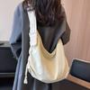 Canvas Bags  Large Capacity  New Style for Girls  Solid Color Dumpling Bags  One Shoulder Crossbody Bags
