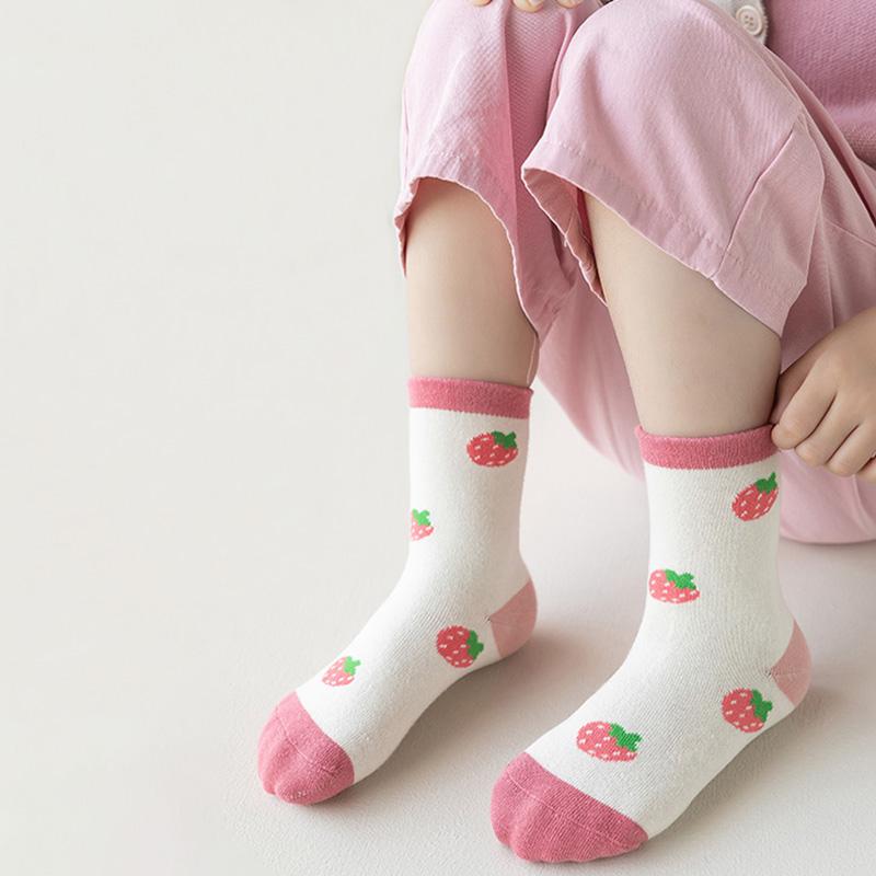 Kids Girls' Socks 5 Pairs Children's Short Tube Socks