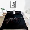 3D Spider Pattern Luxury Home Bedding Set Full Size Quilt Cover and Pillowcase 2 or 3 Insect Print Washable and Comfortable Bedding