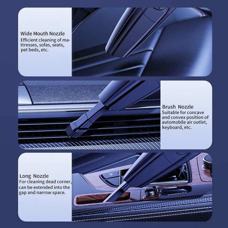 Маленький бытовой ручной пылесос с большой мощностью всасывания, с низким уровнем шума, мощный автомобильный портативный пылесос
