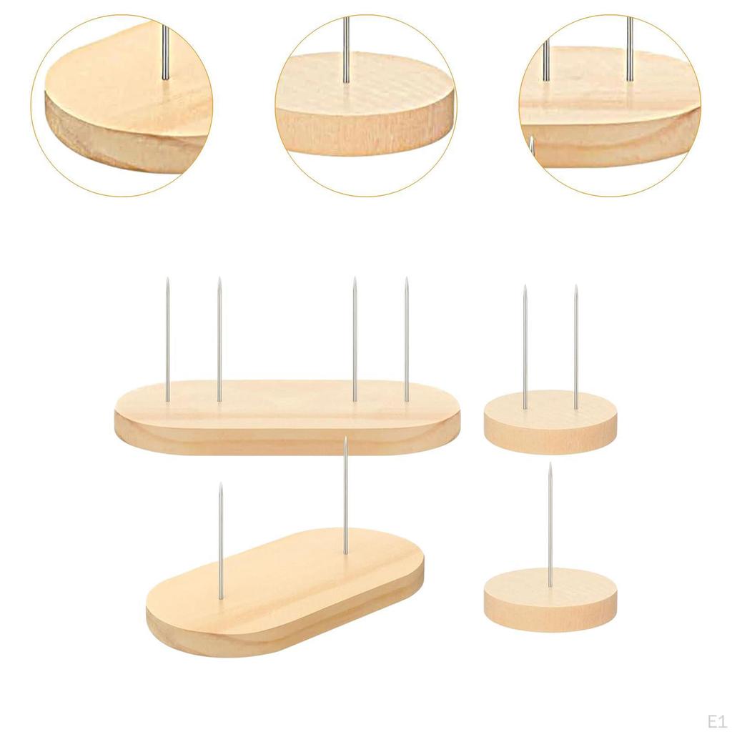 4x Подставка для кукол, связанных крючком, деревянная основа, прочная, креативная, переносная, декоративная стойка для хранения