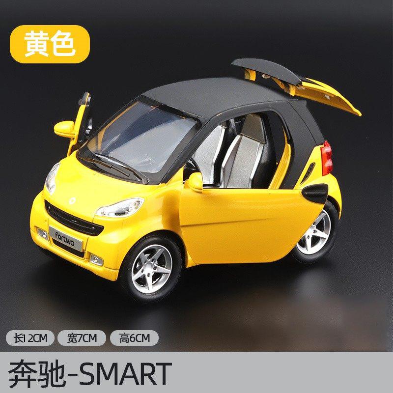 CAG5 1:32 Модели автомобилей Mercedes Benz Smart Mini из сплава, литые металлические, для мальчика, высокая симуляция, миниатюрные, праздничный подарок, модные домашние украшения