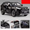 Игрушечная машина-внедорожник Toyota RAV4 SUV масштаба 1/32, литая металлическая модель JKM, открывающиеся двери со звуком и светом, образовательная коллекция, подарок для мальчика