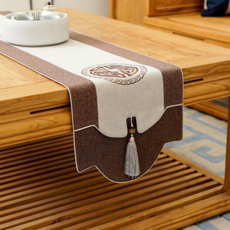 Китайская скатерть с кисточками для кофе, чая, скатерть для ТВ-шкафа, ткань для покрытия обуви, флаг для кровати, современные простые покрытия для столов, Рождество