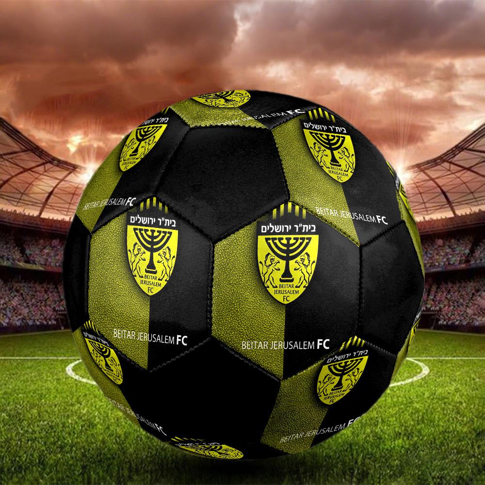 Beitar Jerusalem Football Club Soccer Ball Colorful All Ages Machine Stitched PVC Competition Ready Durable High-Bounce.SIZE5