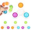 Fidget Toys Fidget Sensory Pop It Toy Push Pop Bubble Key Chain Spinner Simple Dimple Popit Fidget