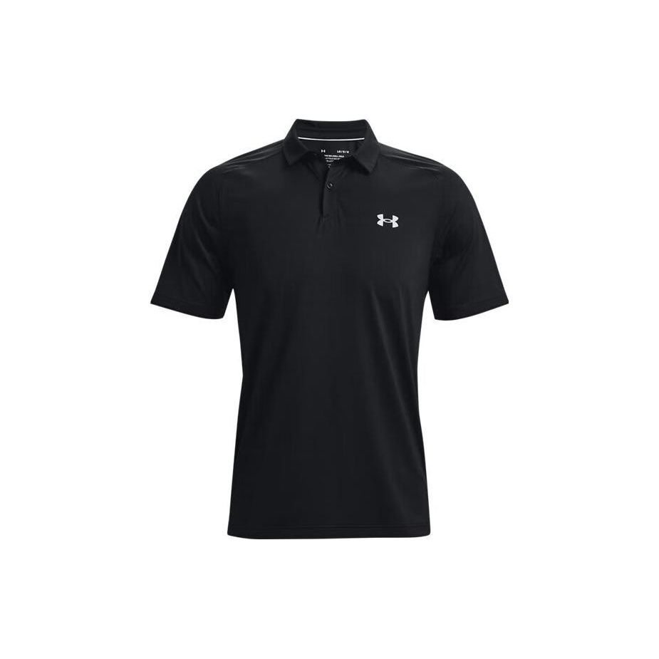 Under Armour Iso-Chill Solid Golf Polo Мужские топы Черный 1370090-001